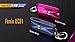 Fenix UC01 45 lumen rechargeable LED EDC multi-output keychain light (Purple) with EdisonBright brand USB charging cable