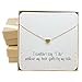 BRIDE DAZZLE Bridesmaid Gifts - Cute & Dainty Floating Heart Necklace (24k Gold Plated, 16