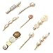 Nxconsu 8Pcs Hair Clips Pearl Resin Acrylic Gift Box Hair pins Barrettes Exquisite Selection Fashion Vintage Stylish Hair Accessories for Women Girls Ladies