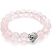 INBLUE Women,Men's 10mm Energy Bracelet Link Wrist Energy Stone Simulated Buddha Mala Bead