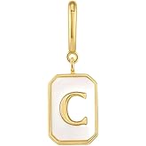 gorjana - Vintage Alphabet Parker Charm - 18k Gold Plated - Personalized Initial Necklace Design - Lightweight Comfort - Versatile Accessory