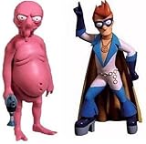 Futurama Series 4 Nudar & Captain Yesterday Action Figure Set (Santa Bot Series)