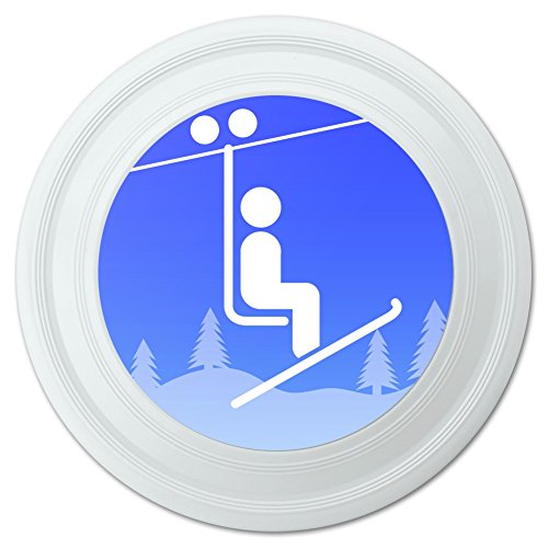 Skiing Ski Lift Symbol in Snow Novelty 9