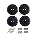 Dewhel Jack Pad Adapter Billet Anodized Black Aluminum Floor Jack For Corvette C7/C6 Premium bolt on Jack Points - 4 pack