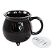 Harry Potter Cauldron Mug–Ideal Drinkware for Muggles, Coffee, Tea, Hot Chocolate, Soup – A Magic Novelty Gift for Slytherin and Gryffindor Potterheads – Black w/Dazzling Gold Hogwarts Quote, 22 fl oz