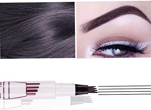 Climberty Four Tips Long-lasting Waterproof Eyebrow Pencil (Dark Grey)