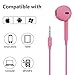 Earphones with Microphone Premium Earbuds Stereo Headphones / 3.5MM AUX / Noise Isolating Headset / Sweat Proof / With Bonus Carry / Remote for Ios Android Smartphone Tablets Devices by Flowsellers