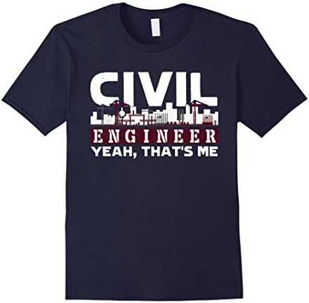 Mens Civil Engineer Tee Shirt - Love Civil Engineer T shirts XL Navy