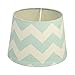 Lolli Living Aqua Zig Zag Lamp Shade. Chevron Lamp Shade for Baby Nursery Accent (10x10x7 inch).
