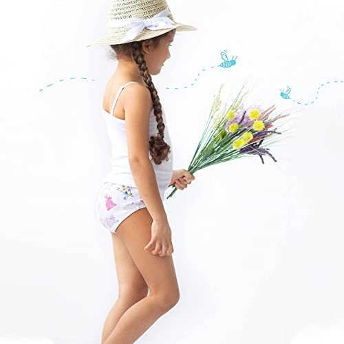 Lucky & Me 100 Cotton Girls Underwear, Briefs Style, Gracie 7 Pack