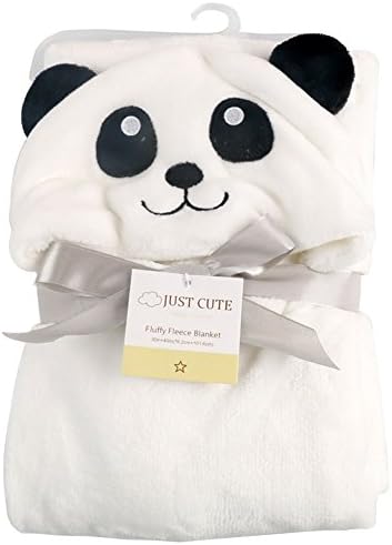 Tongchou Baby Infant Newborn Bathrobe Hooded Flannel Fleece Bathing Wrap Blanket Panda 2