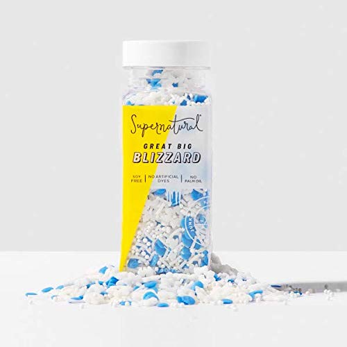 Great Big Blizzard Natural Sprinkles by Supernatural, No Artificial Dyes, Frozen Sprinkles, 3oz