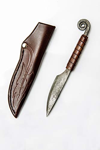 Original Gift - Letter Opener - Hand Forged Knife- Sports- Hand Made Genuine Leather Case- Polished & Hardened Blade - Vintage- Art Collection- Antiquity- Great Gift Idea- by Toferner ...
