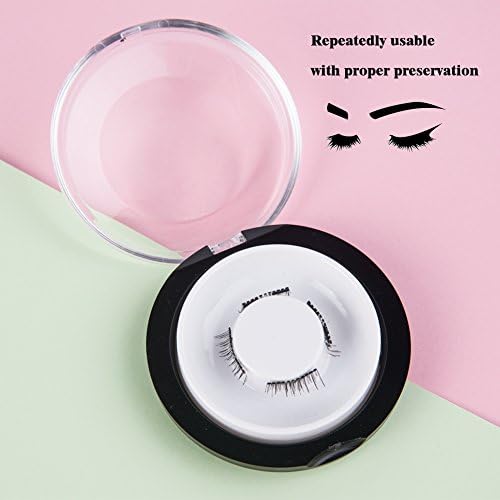 Magnetic Eyelashes-Dual Magnet ultra Thin 3D Reusable Volumized Lashes 1 Pair (4 Pieces)
