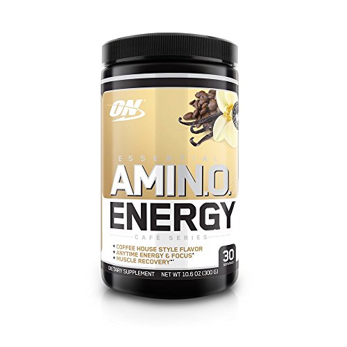 Optimum Nutrition Amino Energy, Iced Vanilla Latte, Preworkout and Essential Amino Acids with Green Tea and Green Coffee Extract, 30 Servings