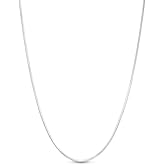 ARGENTO REALE 925 sterling silver necklace 1MM- 2MM Round Snake Chain Necklace- Solid Sterling Silver Chain For Pendants, Flexible 925 Snake Chain, 16-30 Lobster Clasp Silver necklace Made in Italy