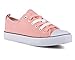 Twisted Women's KIX Lo-Top Frayed Edge Sneakers -KIXLO192SALMON, Size 9