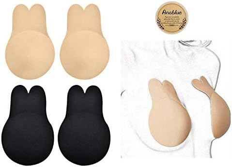 2PAIR Breast Lifting Bra Tape,brassy Bra,Reusable Invisible Bra,Women Invisible Brassy Tape,Silicone Invisible Nipple