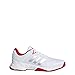 adidas Performance Men's Barricade Court 3 Tennis Shoe, White/Matte Silver/Scarlet, 10.5 M US