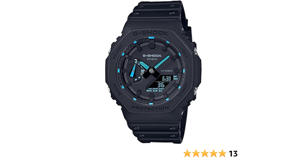 Amazon.com: G-Shock GA2100-1A2 Neon Accent Watch, Blue : Clothing, Shoes \u0026  Jewelry