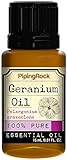 Piping Rock Geranium (Bourbon) 100% Pure Essential Oil 1/2 oz Dropper Bottle Therapeutic Grade