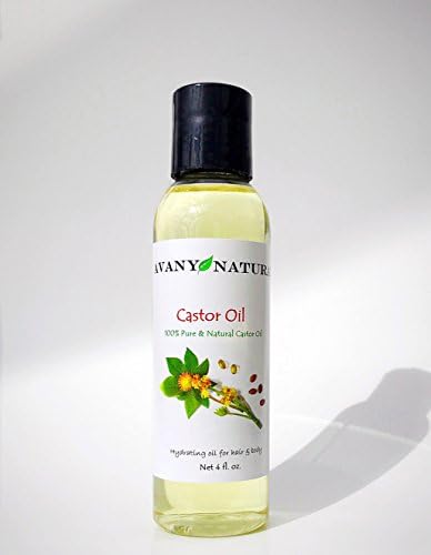 Castor Oil Natural Pure Body Hair Skin and Nail Moisturizer Anti-Aging Anti-Wrinkle Skincare Healthy Shine for Hair Care Also Great as Massage Oil (4 oz)