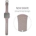 for Fitbit Blaze Bands with New Metal Frame,Austrake Replacement Leather Slim Straps with Stainless Steel Buckle for Fitbit Blaze Strap for Women Men,Grey