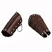 HZMAN Faux Leather Arm Guards - Medieval Cross Bracers - One Size (Brown - Cross)