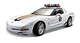 Maisto 2001 Chevy Corvette Z06 Police Diecast Vehicle (1:18 Scale)