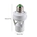 Infrared Motion Light Sensor Socket, Pawaca PIR Automatic Adjustable LED Lights Switches E27 Lamp Holder Screw Bulb Socket LD120 for Indoor Aisle Garage