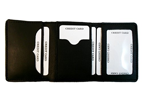 Hilltop Leather Company Mens Handcrafted Leather Trifold Wallet Papaw