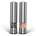 Salt Grinder Electric Pepper Grinder – Battery Powered Stainless Steel Mill Salt Shaker with One Touch Function & Adjustable Ceramic Electric Salt Grinder – For Salt & Dry Spices By Avvio (One Pack)