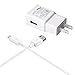 Samsung Galaxy S7 Fast Charger Adaptive Fast Charging Wall Charger Kit Quick Charge 2.0 Adapter with Cable, 75% Increase in Charging Speed, Compatible with Samsung Galaxy S7/S7 Edge/S6/Note5/4 /S3