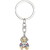 ARFUKA Keychain Little Bear Astronaut Pendant Keyring Metal Unisex Key Organizer Holder Funny Keyring Birthday Christmas Wedding Valentine's Day Gift for Men and Women