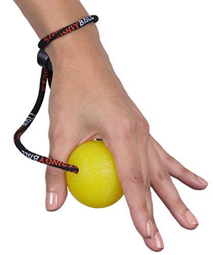 image for StringyBall Stress Ball on a String - Perfect for Stress Relief, Hand 