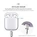 elago Duo Silicone Case Compatible with Apple AirPods Case 1 & 2, Premium Protective Silicone, Supports Wireless Charging, 2 Caps + 1 Body [ Pastel Blue, Lovely Pink + Lavender ]