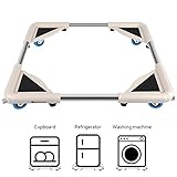 SPACECARE Mobile Roller with 4 Locking Wheels - Adjustable Furniture Dolly Washing Machine Stand Refrigerator Base Moving Cart