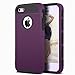 Ailun Case for iPhone 5s iPhone Se(2016) iPhone 5 Soft TPU Bumper Hard Shell Solid PC Back Shock Absorption Hybrid Dual Layer Slim Cover Purple