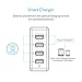 ORICO 34W 4-Port USB Wall Charger Charging Station PowerPort 4, Multi-Port USB Charger with Foldable Plug for iPhone SE / 6s / 6 / 6 Plus, iPad Air 2 / Pro, Samsung Galaxy S7 / S6, Note 5, LG G5 and More