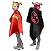 Superhero Capes and Masks Kids Dress up Costumes Set of 4 Boys & Girls Birthday Party Supplies Bonus a Bag