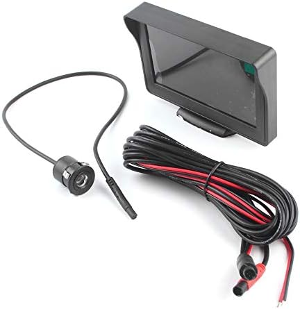 DGD 4.3" LCD Display Car Rear View Backup Camera + Reverse Parking Camera Kit Set—black（）