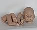 Unpainted Reborn Doll Kits(head,limbs and cloth body) Newborn Baby Model Set DIY,22-Inch Soft Vinyl Silicone