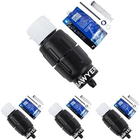 Sawyer Products SP2129 Micro Squeeze Water Filtration System, Black/Blue (Pack of 4) Image