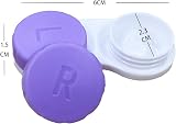 LeFeirr 6 Packs Contact Lens Cases Left/Right Caps Home Travel Outdoor view 2