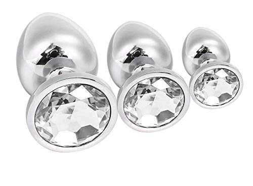Z-one-1-3Pcs-Set-Set-per-principianti-in-metallo-Set-di-gioielli-in-cristallo-per-coppia-di-donne-bianco