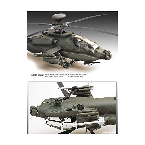 Academy 12262 AH-64A Apache 1/48 Scale Model Kit - Thumbnail 2