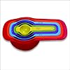 Measuring Cups 6 pcs Set, Measuring Spoons Kitchen Utensils, Gadgets Cup Measurements Set, Plastic Cups Multi Colour
