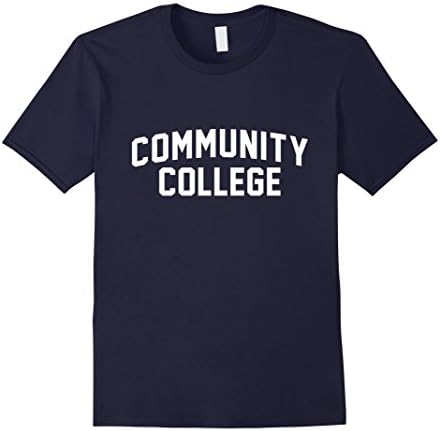Men's Funny "Community College" T-Shirt Small Navy
