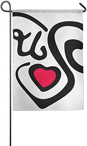 HKLOVP Fashion Custom Garden Flag Love Garden Flag 12"x18"/18"x27" Outdoor Decor