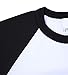 Ola Mari Unisex Kids Raglan Baseball T Shirt Top, XXS, White/Black